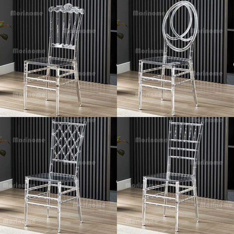 [Garansi&COD] Kursi Wedding acrylic chair kursi akrilik pelaminan transparent kursi kursi makan Lama