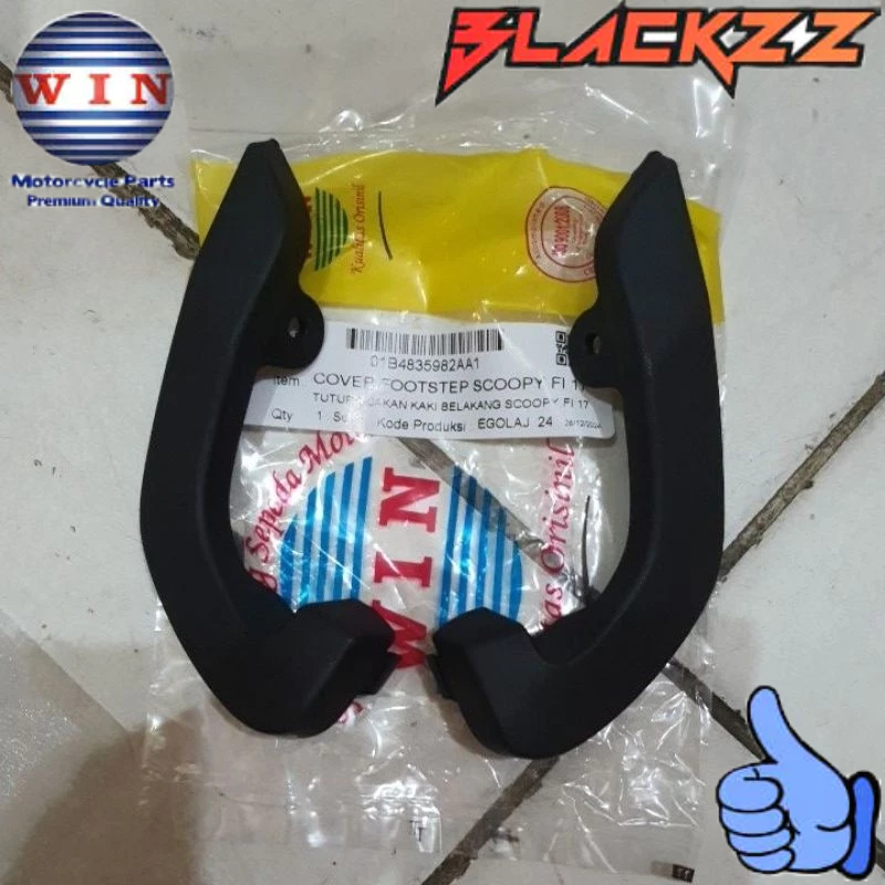 Cover FOOTSTEP HONDA SCOOPY FI 2017 2018 2019 Tutup LANTAI FOOTSTEP PIJAKAN KAKI Original WIN TEBAL 