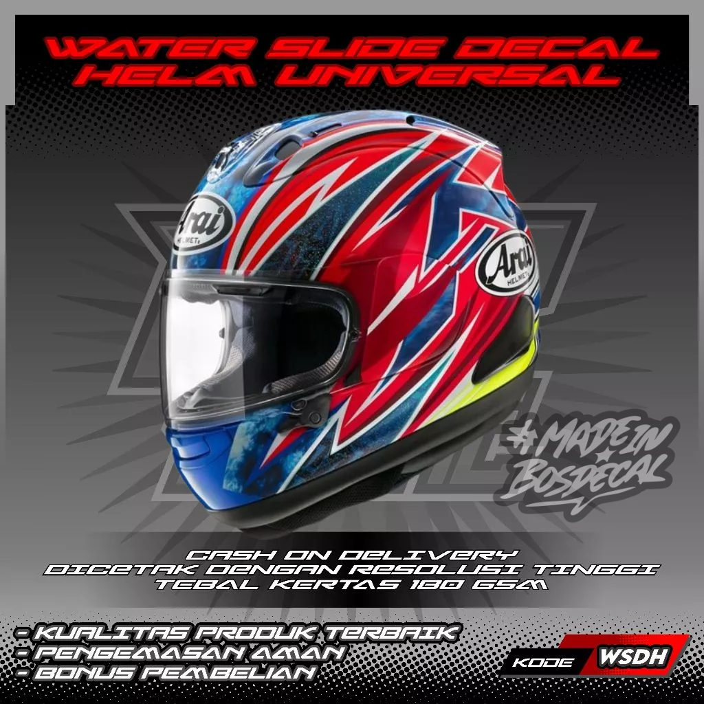 WATER SLIDE DECAL HELM UNIVERSAL MOTIF OGURA