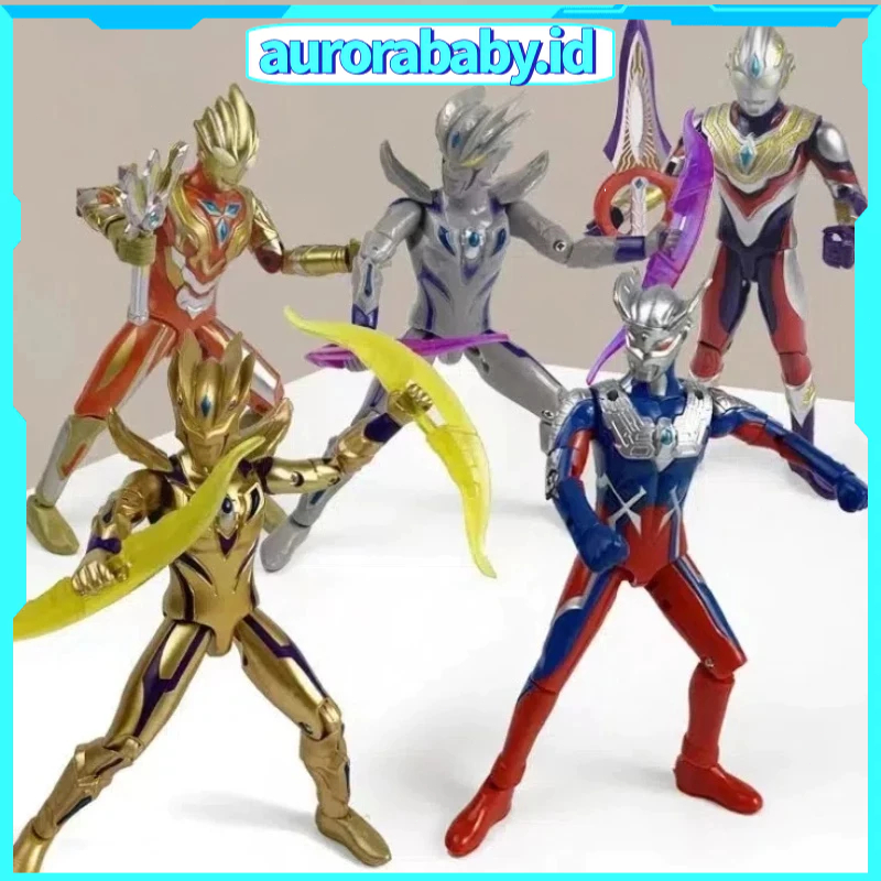 [24H COD] Mainan Action Figure SHF Ultraman Trigger Dark Glitter Zeta Decker Blazar Arc Figure 17 Se