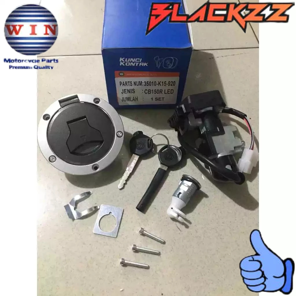 KUNCI KONTAK ASSY HONDA CB 150R CB150R CB 150 R LED 2015 2016 2017 2018 +  TUTUP TANGKI ORIGINAL WIN