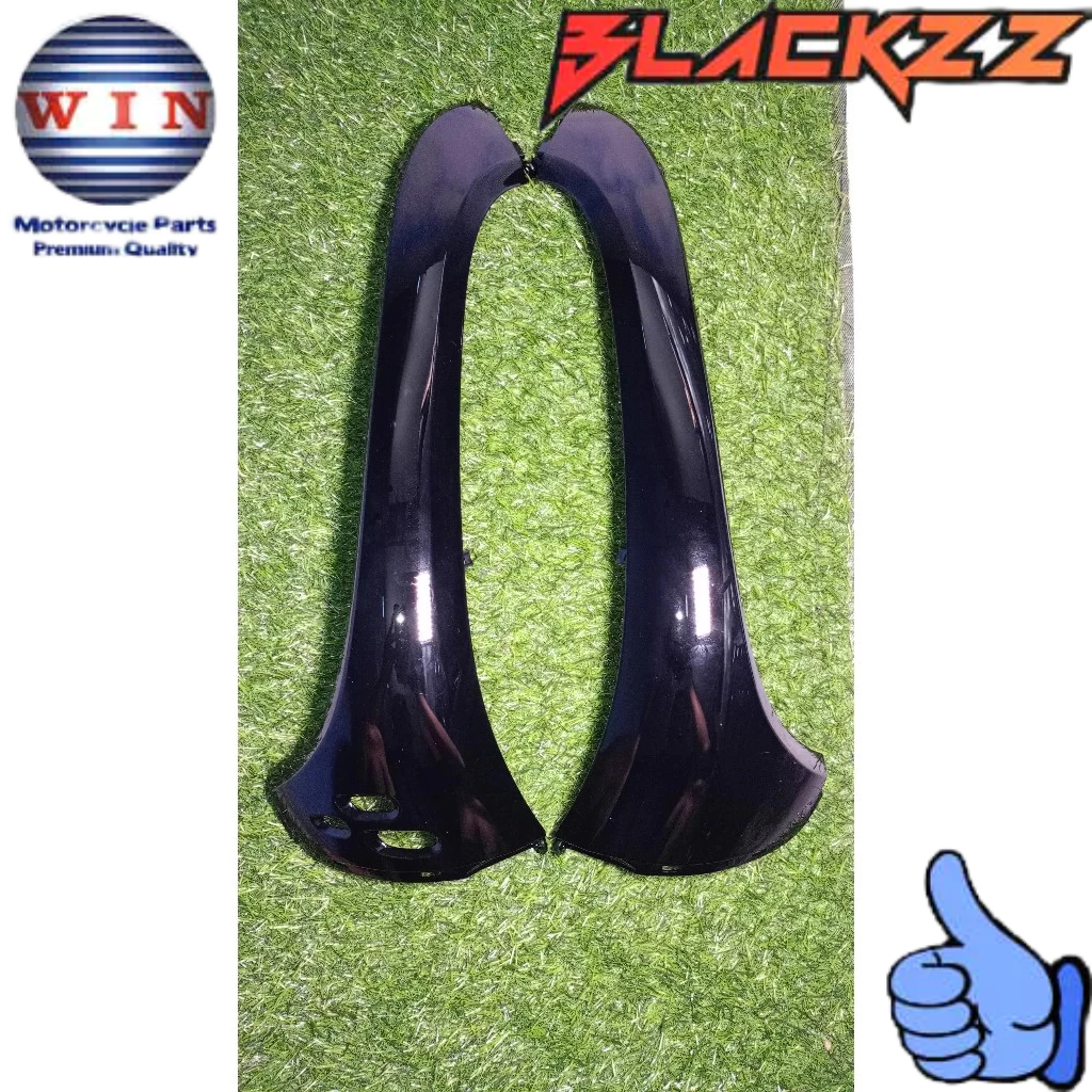Legshield Luar KANAN KIRI Scoopy 2020 2021 2022 2023 2024 HITAM  K2F Original WIN / SAYAP DEPAN KANA