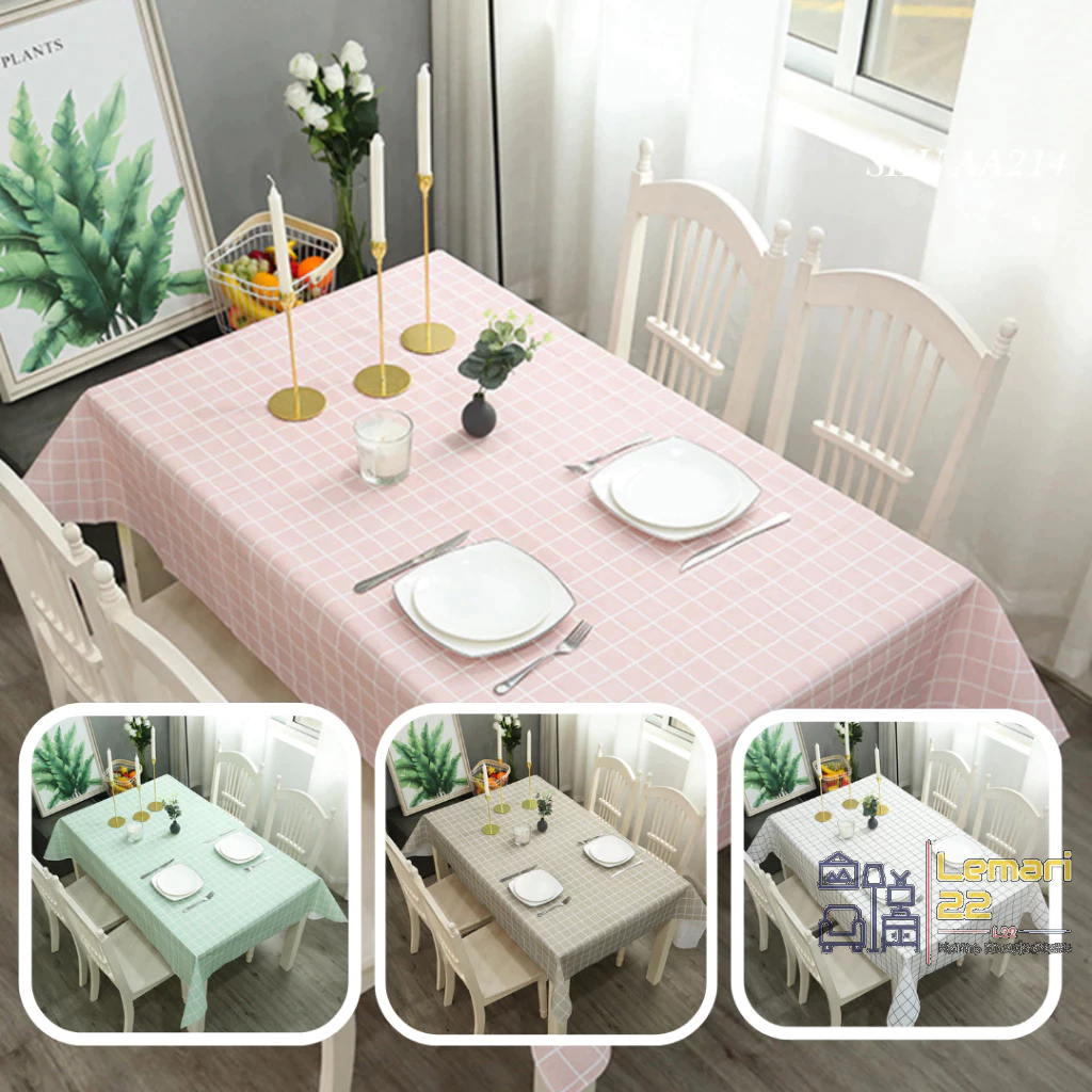 Taplak Meja Makan Meteran - Taplak Meja Per Meter Ukuran Besar Anti Air - Taplak Motif