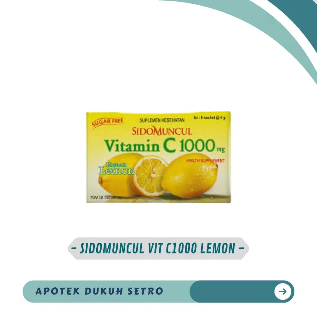 SIDOMUNCUL VIT C1000 LEMON 6 SACHET