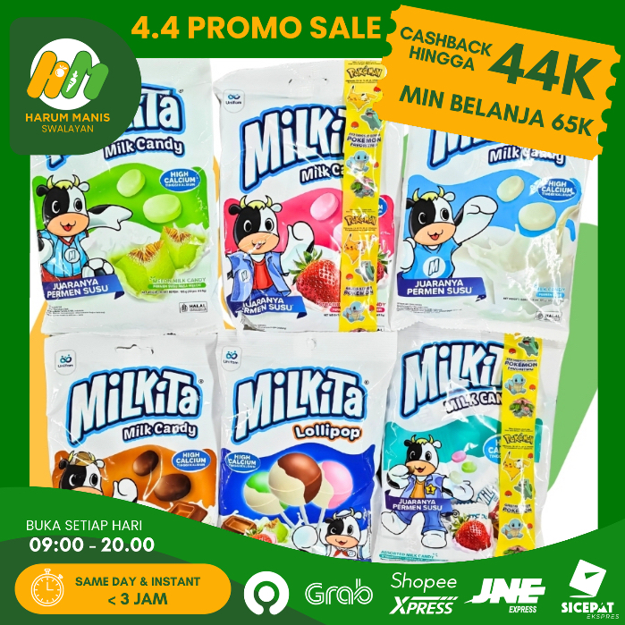 PERMEN MILKITA / MILKITA MILK CANDY / PERMEN LOLLIPOP MILKITA