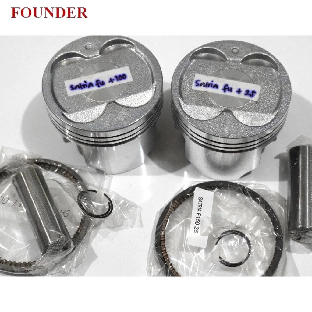 PISTON KIT SEHER SET SATRIA FU 1.00 & SATRIA FU 0.25  ORIGINAL BERKUALITAS TINGGI, PISTON KIT SATRIA