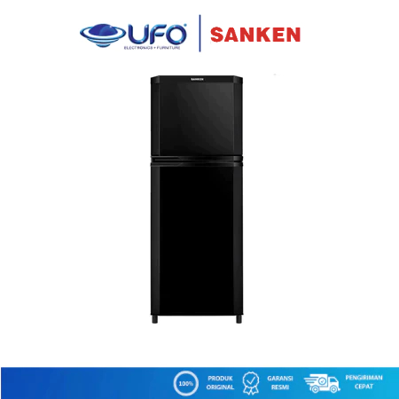 Sanken Kulkas 2 Pintu Non Inverter Kapasitas 230 Liter SKV235PABB