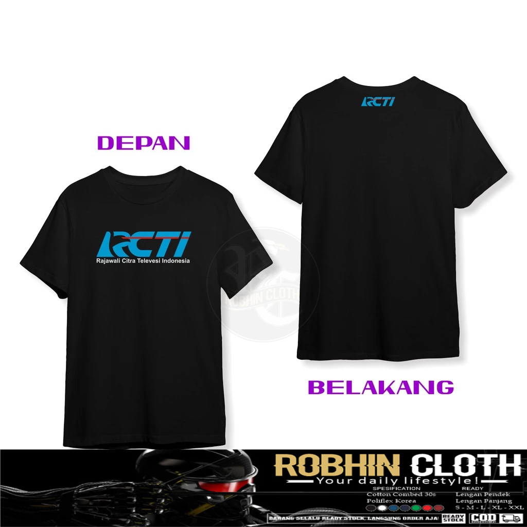 Kaos Baju RCTI Logo DB Baju Perusahaan