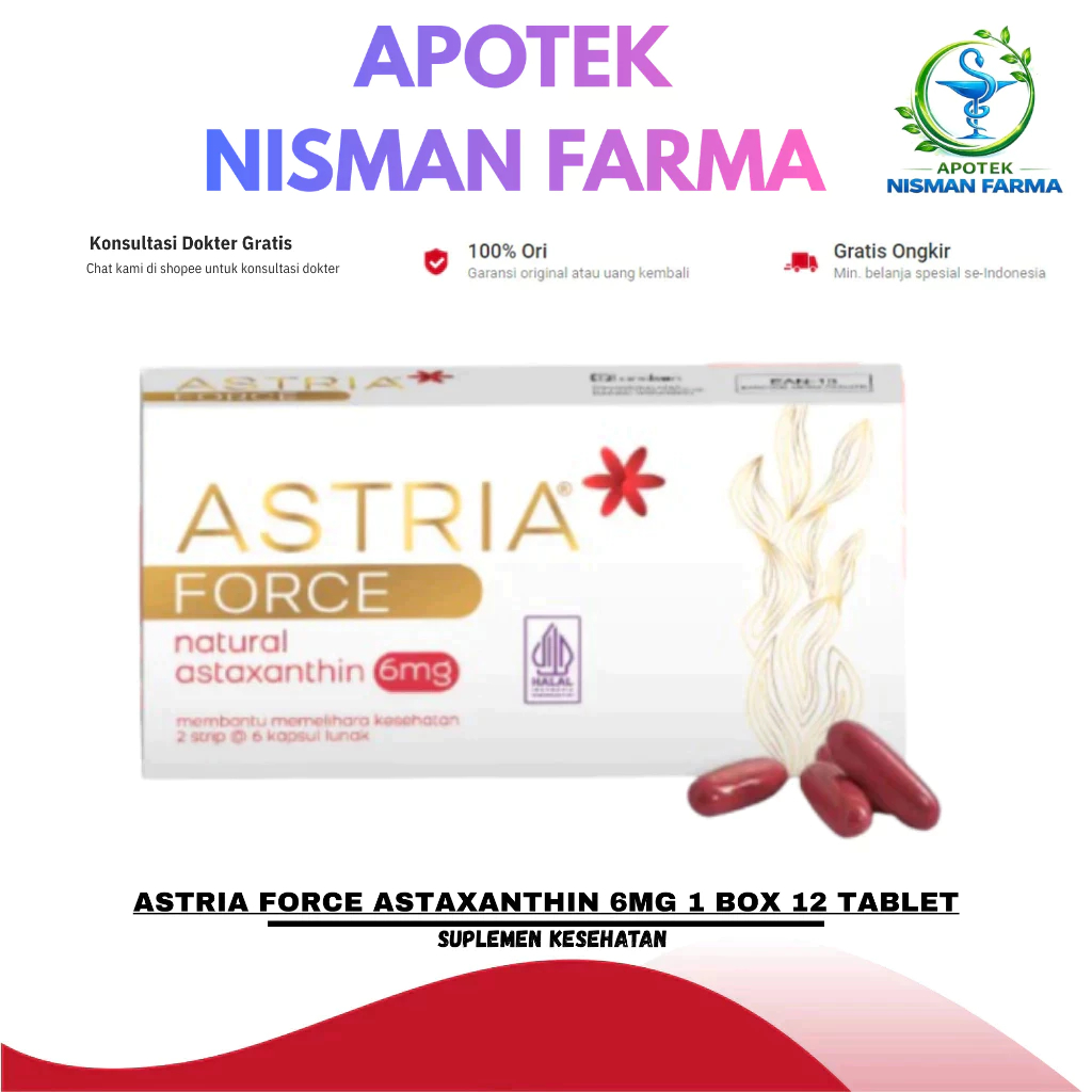 ASTRIA FORCE ASTAXANTHIN 6MG