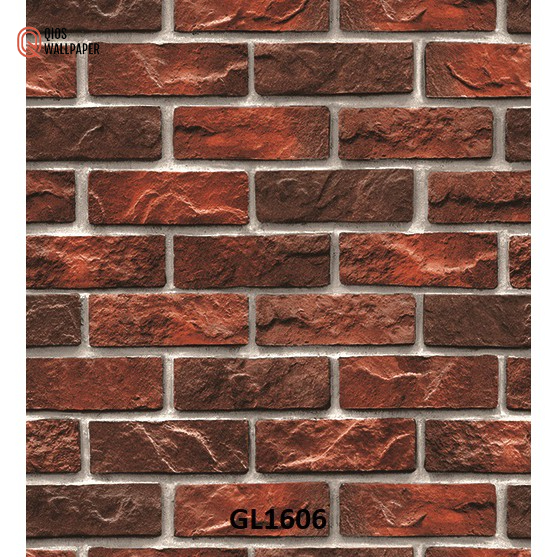 wallpaper dinding batu bata murah /wallpaper dinding batu bata merah