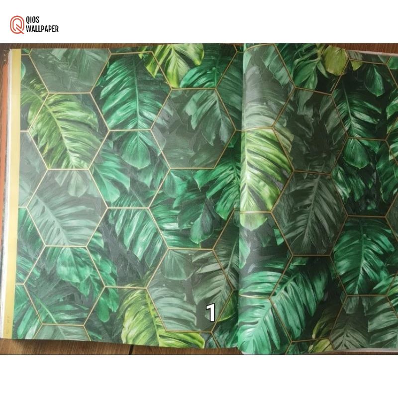 Wallpaper Dinding Daun Hijau Tropical