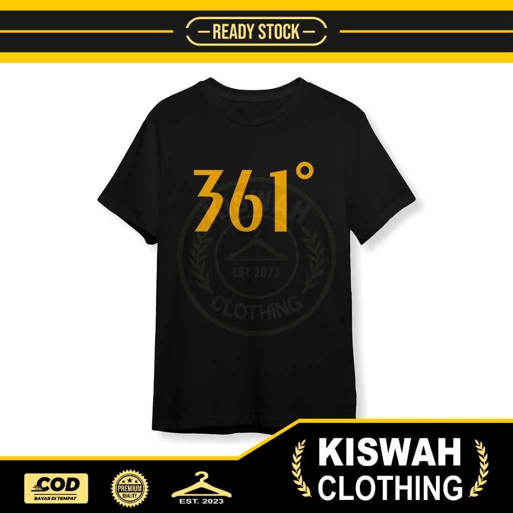 Kaos Tshirt 361 DEGREE Baju Sport