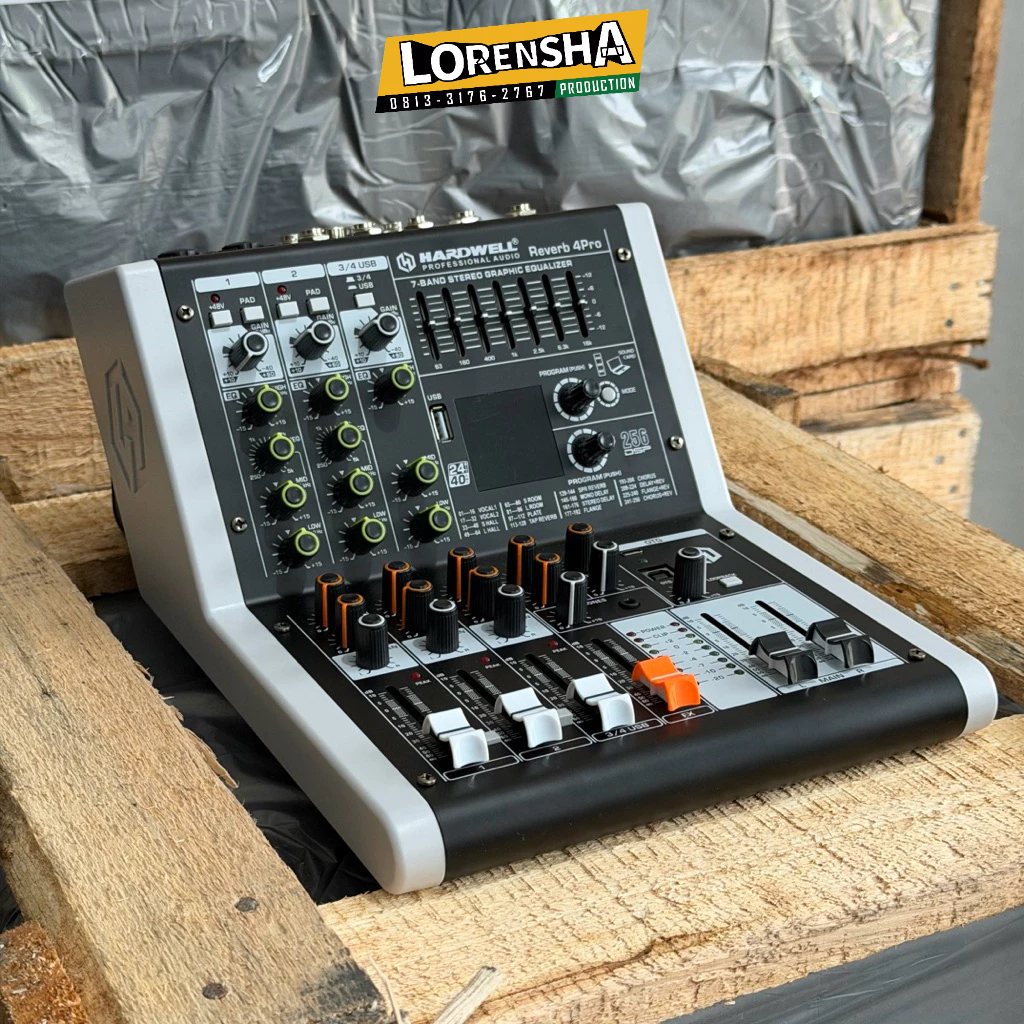 Mixer 4 Channel HARDWELL Reverb 4 Pro 256 DSP