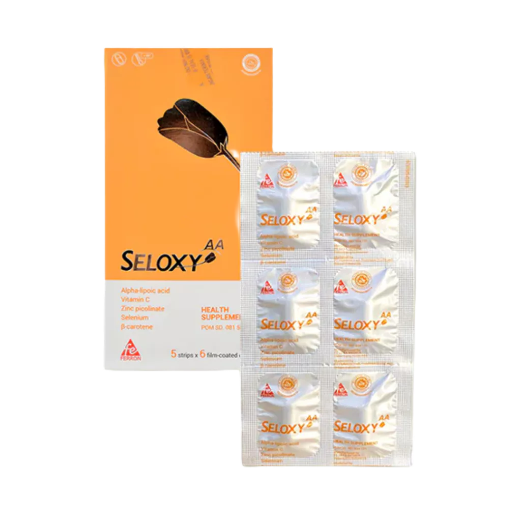 SELOXY AA 1 STRIP 6 TABLET / SUPLEMEN KULIT / VITAMIN KULIT