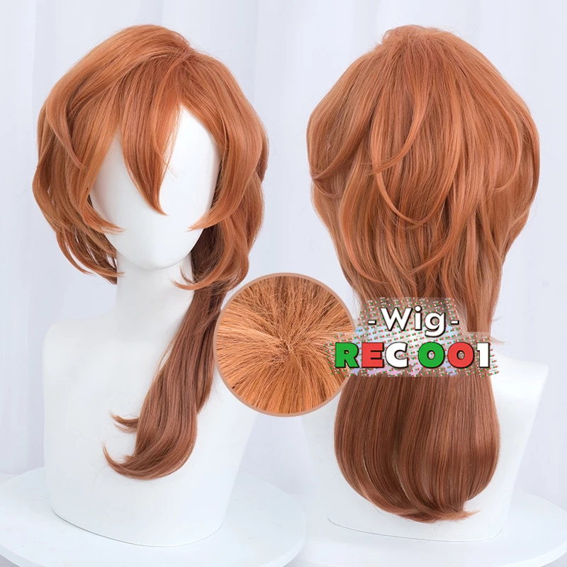 M- Wig Nakahara Chuuya Cosplay Bungo Stray Dogs Orang Dewasa/Anak-Anak Dapat Menggunakannya