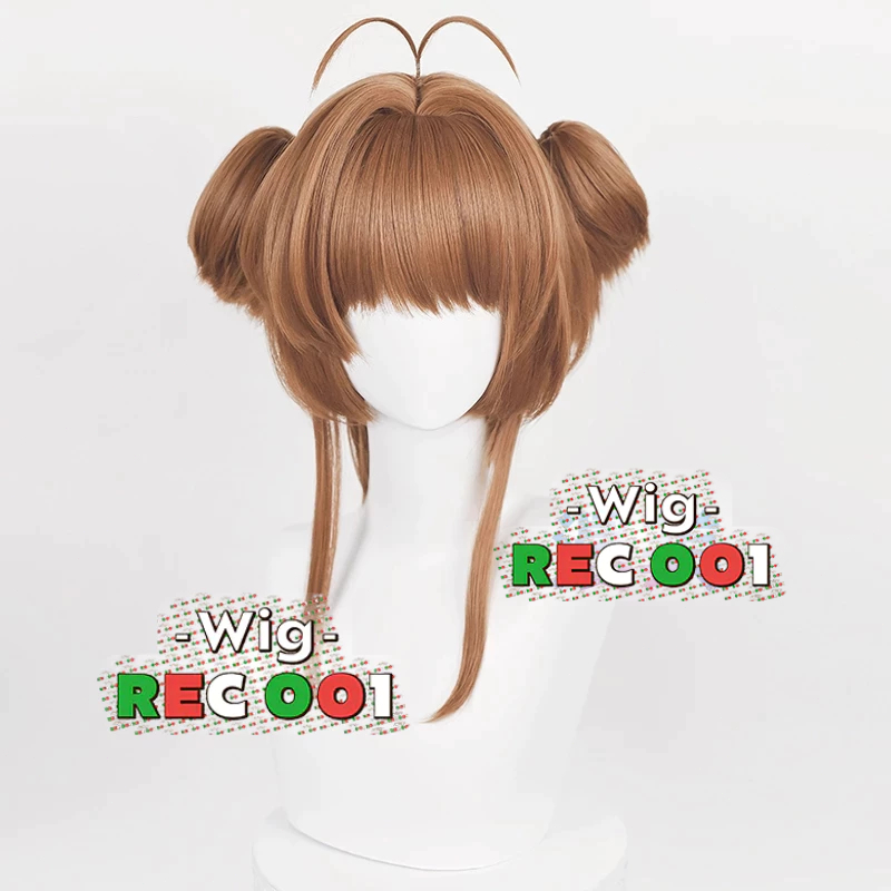 M Wig Sakura Kinomoto Cosplay Cardcaptor Sakura Orang Dewasa/Anak-Anak Dapat Menggunakannya