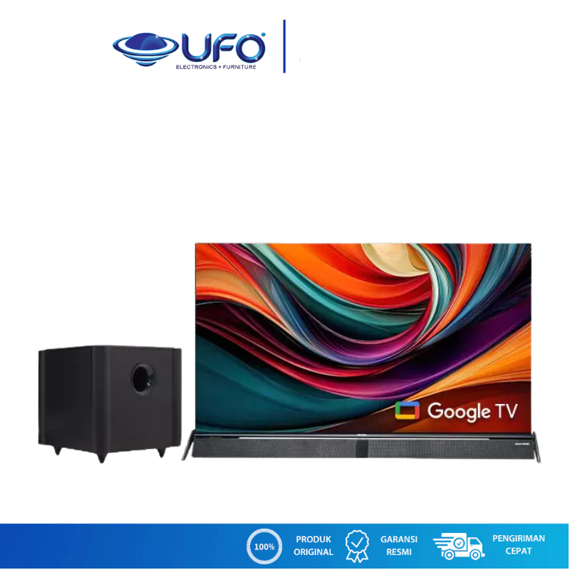 Polytron 50 inch 4K Google tv Sound Bar PLD50BUG3058 | PLD 50BUG3058