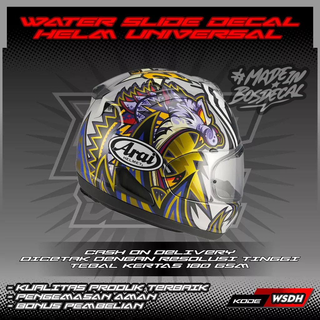 WATER SLIDE DECAL HELM UNIVERSAL MOTIF NAKASUGA 4 | WATER SLIDE DECAL HELM