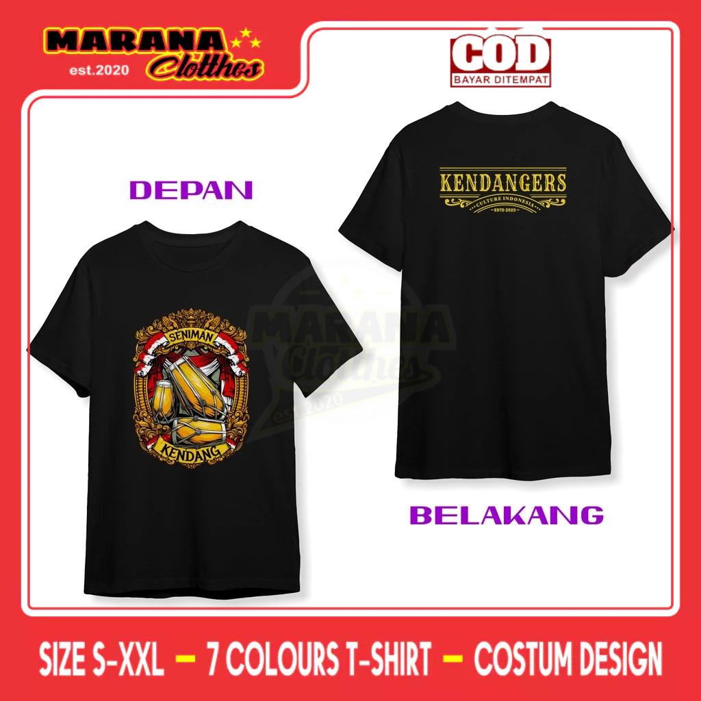 Kaos Kendang Jaipong Rampak Kendangers DB Kaos Distro