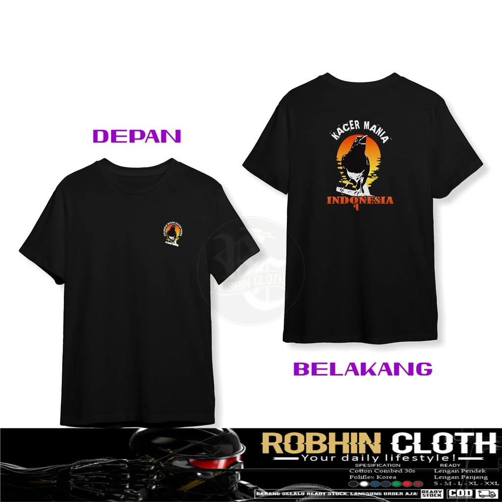Kaos Baju Kacer Mania Indonesia Keluarga Besar Kacer Mania DB Kaos Distro