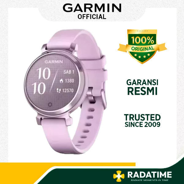 Jam Tangan Wanita Garmin Lily 2 Metallic Lilac 100% Original Purple
