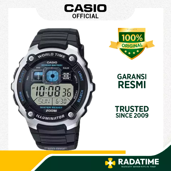 Jam Tangan Pria Casio Youth Digital 100% Original Resin - AE-2000W-1AVDF