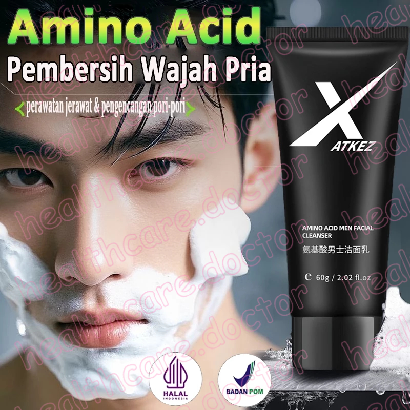 Sabun Cuci Muka Pria Pembersih Wajah Jerawat Pemutih Wajah Pria Tungau Pembersih Jerawat Dan Komedo 