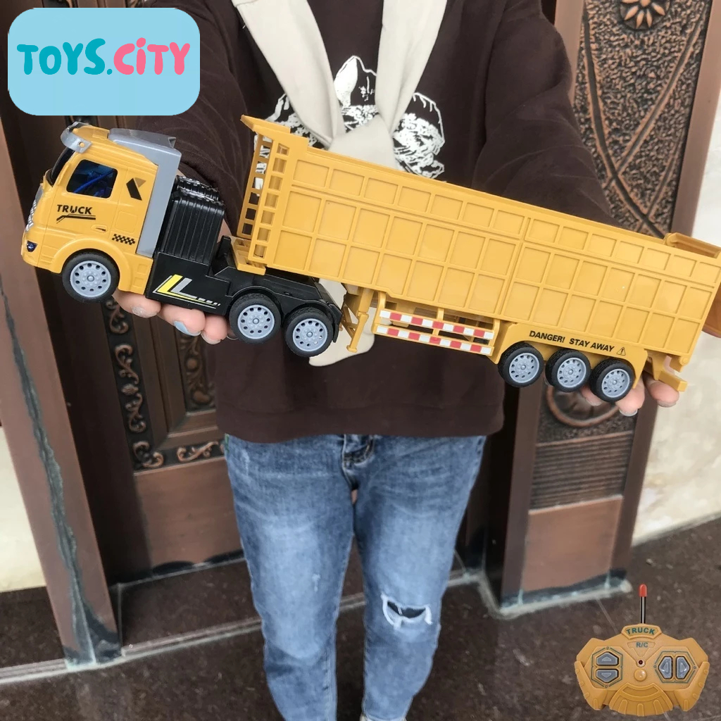 Mainan Mobil Truck RC Muatan Barang Mobil Truck  Rc Container Konstruksi Besar 12 Roda
