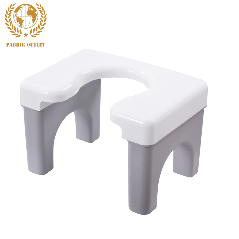 Kursi Jongkok Bahan Plastik Anti Slip Dudukan Kursi Toilet Jongkok Portable Bangku Toilet HSB682
