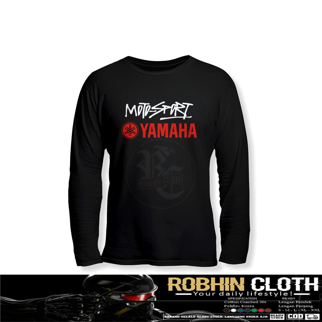 Kaos Baju Moto Sport Yamaha Lengan Panjang Baju Otomotif
