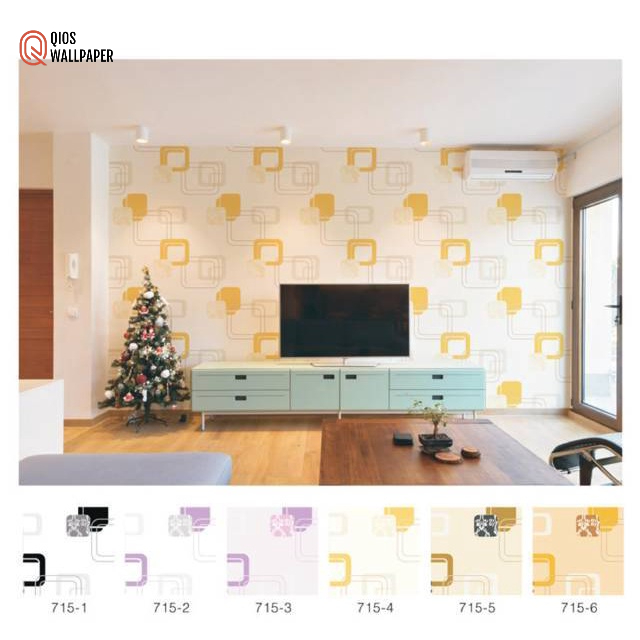 Wallpaper Dinding Motif 3D Minimalis Background Ruangan TV