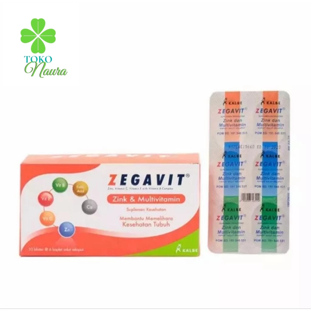 ZEGAVIT 1BOX ISI 30 KAPLET SUPLEMEN KESEHATAN
