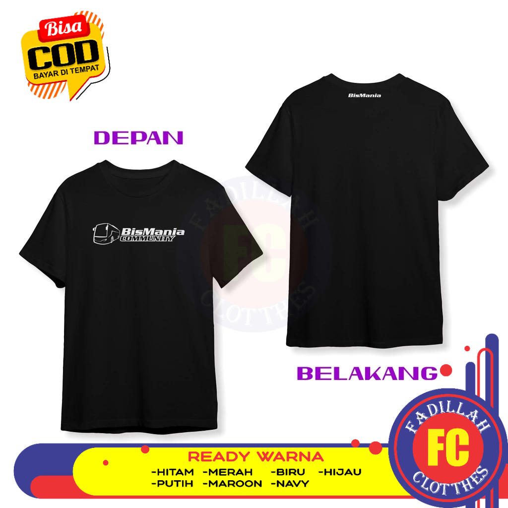 Baju Kaos BISMANIA COMMUNITY DB Baju Otomotif