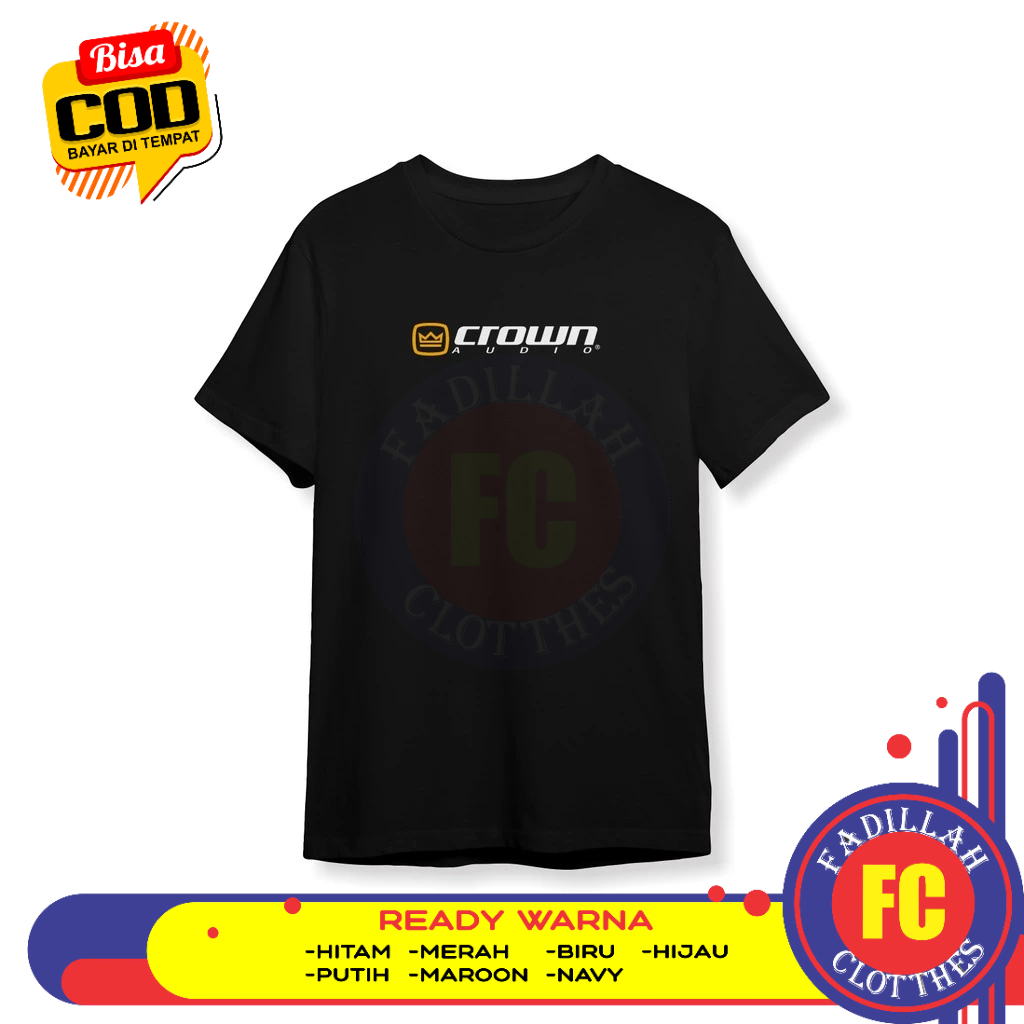 Baju Kaos Crown Audio Baju Musik
