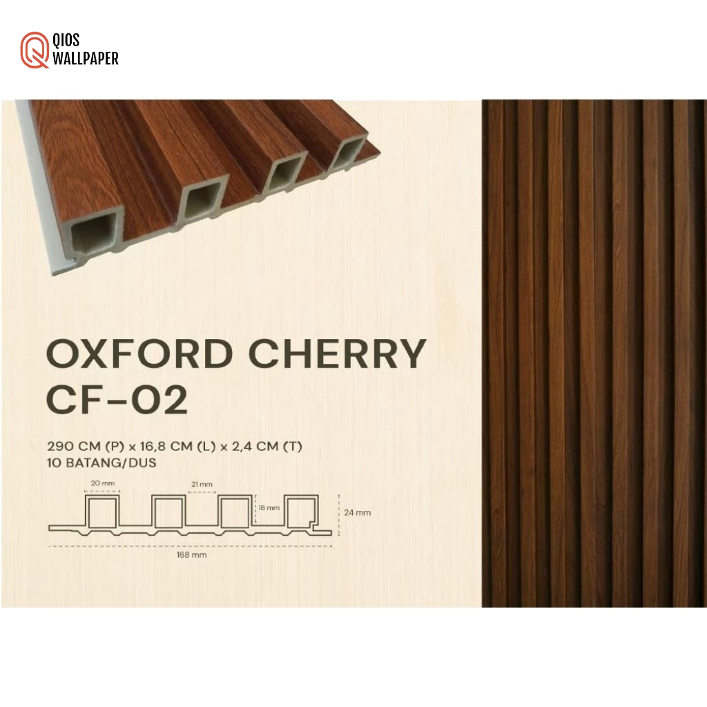 Wallpanel PVC Dinding Motif Kayu / PVC Wall Panel Dinding Kisi Kisi  Motif Kayu