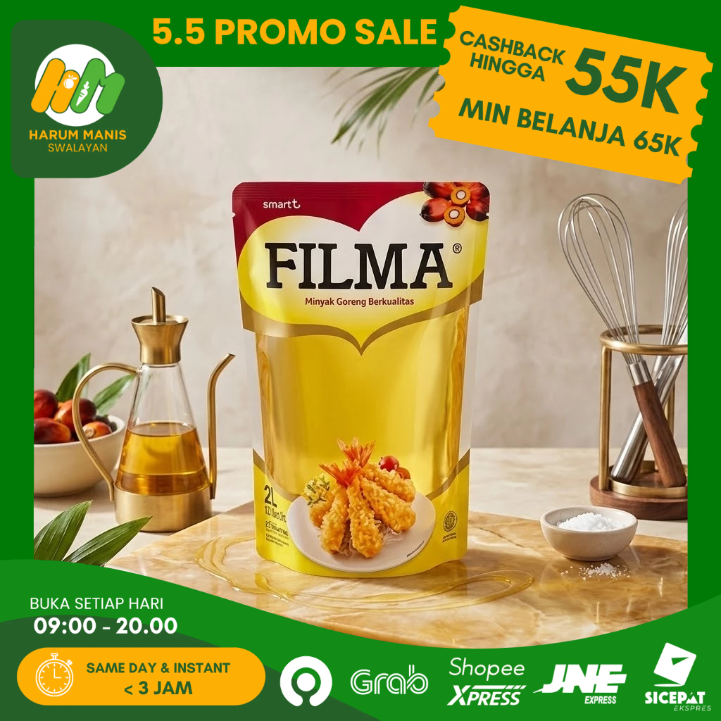 FILMA 2 LITER / MINYAK GORENG FILMA 2 LITER REFIL / MINYAK GORENG FILMA 2 LITER POUCH