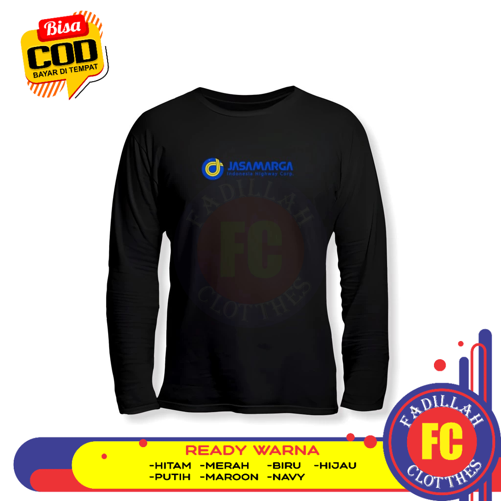 Baju Kaos Jasa Marga Logo Lengan Panjang Baju Perusahaan