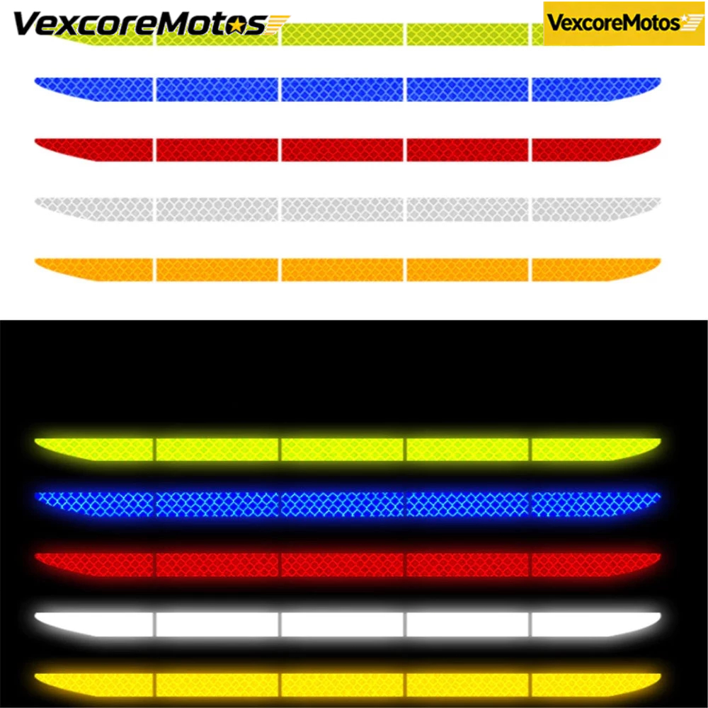 COD 90Cm 5PCS/Set Stiker Bumper Body Belakang Mobil Truck Mata Kucing Reflektor Stiker Sticker Bampe
