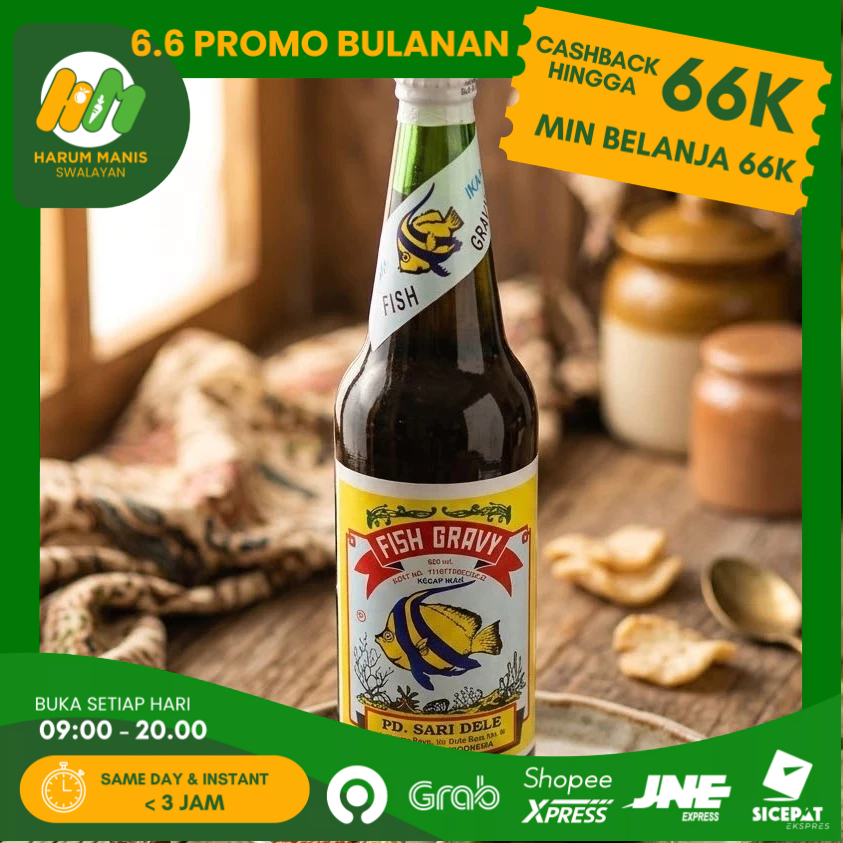 KECAP IKAN GRAVY / KECAP IKAN BOTOL KACA / KECAP IKAN SARI DELE