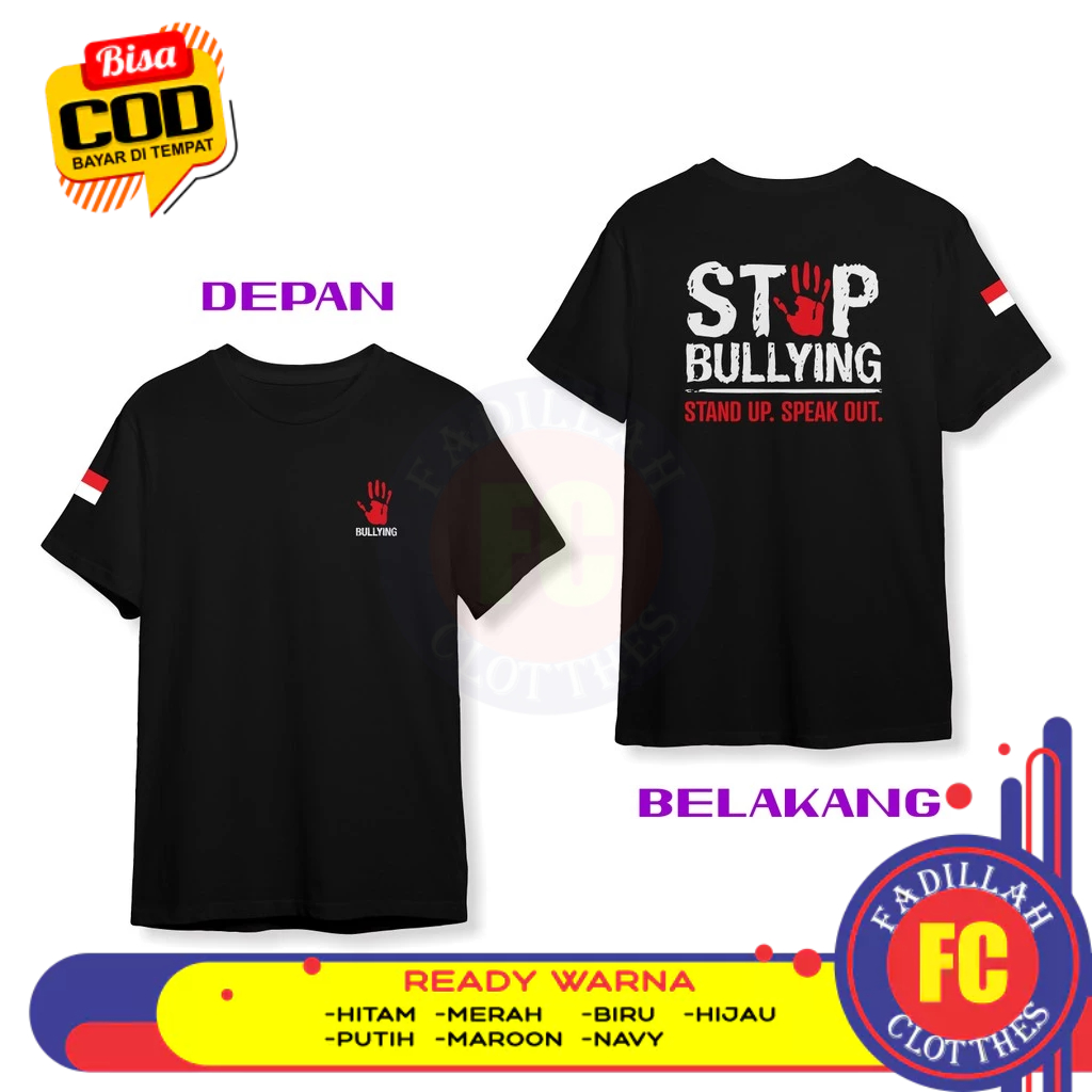 Baju Kaos Stop Bullying Anti Perundungan Agen Perubahan DB Kaos Distro