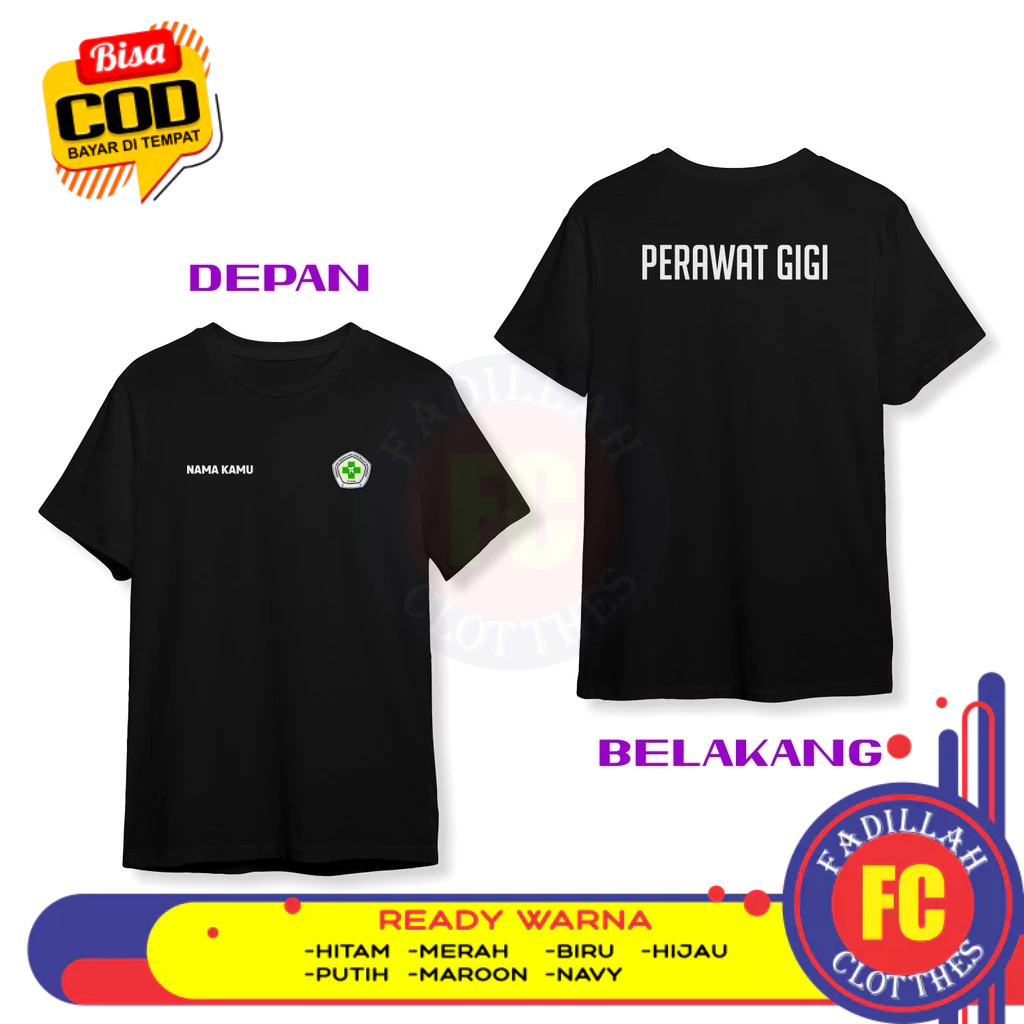 Baju Kaos PTGMI Perawat Gigi Gratis Nama DB Kaos Distro