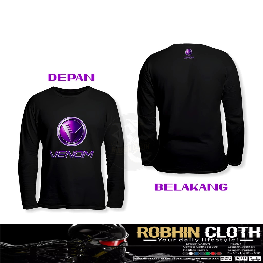 Kaos Baju Audio Venom DB Lengan Panjang Kaos Distro