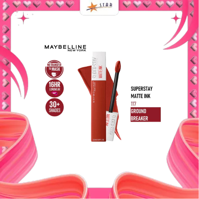 * STAR * Maybelline Lipstik Superstay Matte Ink / lip cream/Lip Cream Tahan Lama