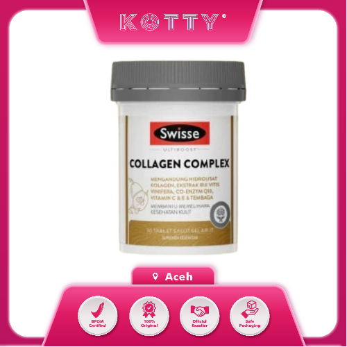 Kotty Kosmetik - SWISSE - Ultiboost Collagen Complex 30 Kapsul - Swisse Supplemen Kolagen , Vitamin 