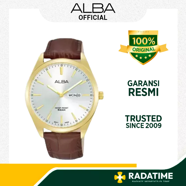 Jam Tangan Pria Alba Original Gold Garansi AJ6198 X1