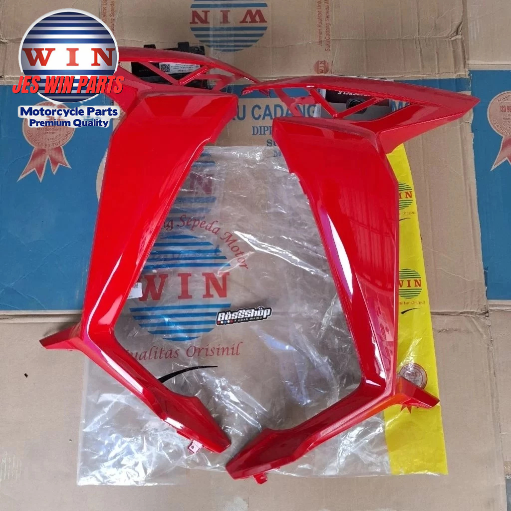 Tebeng Depan KANAN KIRI Supra X 125 FI MERAH 2014 2015 2016 2017 2018 2019 Original WIN / LEGSHIELD 