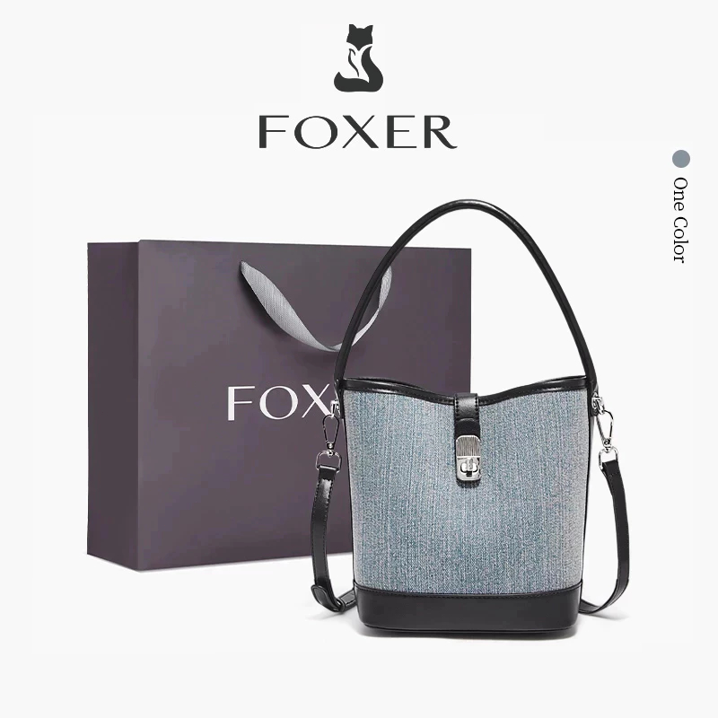 FOXER Tas Tangan Wanita Yang Elegan Tas Kurir Mewah Yang Simpel Tas Wanita Kasual Dan Modis