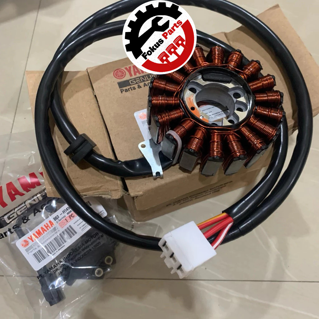 spull stator assy aerox old /new nmax new lexi kabel panjang ori