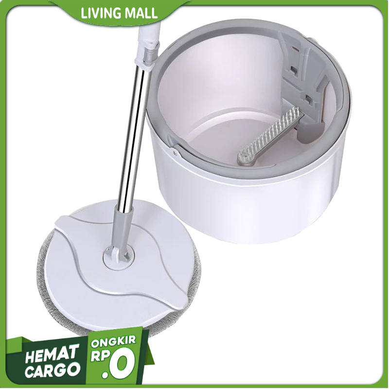 LIVING MALL Alat Pel Lantai Ultra Mop Pembersih Lantai Pel Putar Spin Mop Otomatis Pel D23/D31