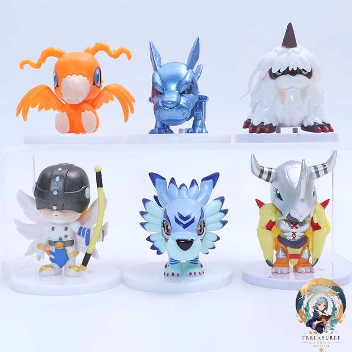 Action Figure Digimon Kecil V1 - TB - Mini Chibi Mainan Action Figur Agumon Angemon Wargreymon Metal